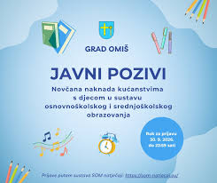 Javni poziv – novčana naknada kućanstvima s djecom u sustavu osnovnoškolskog obrazovanja